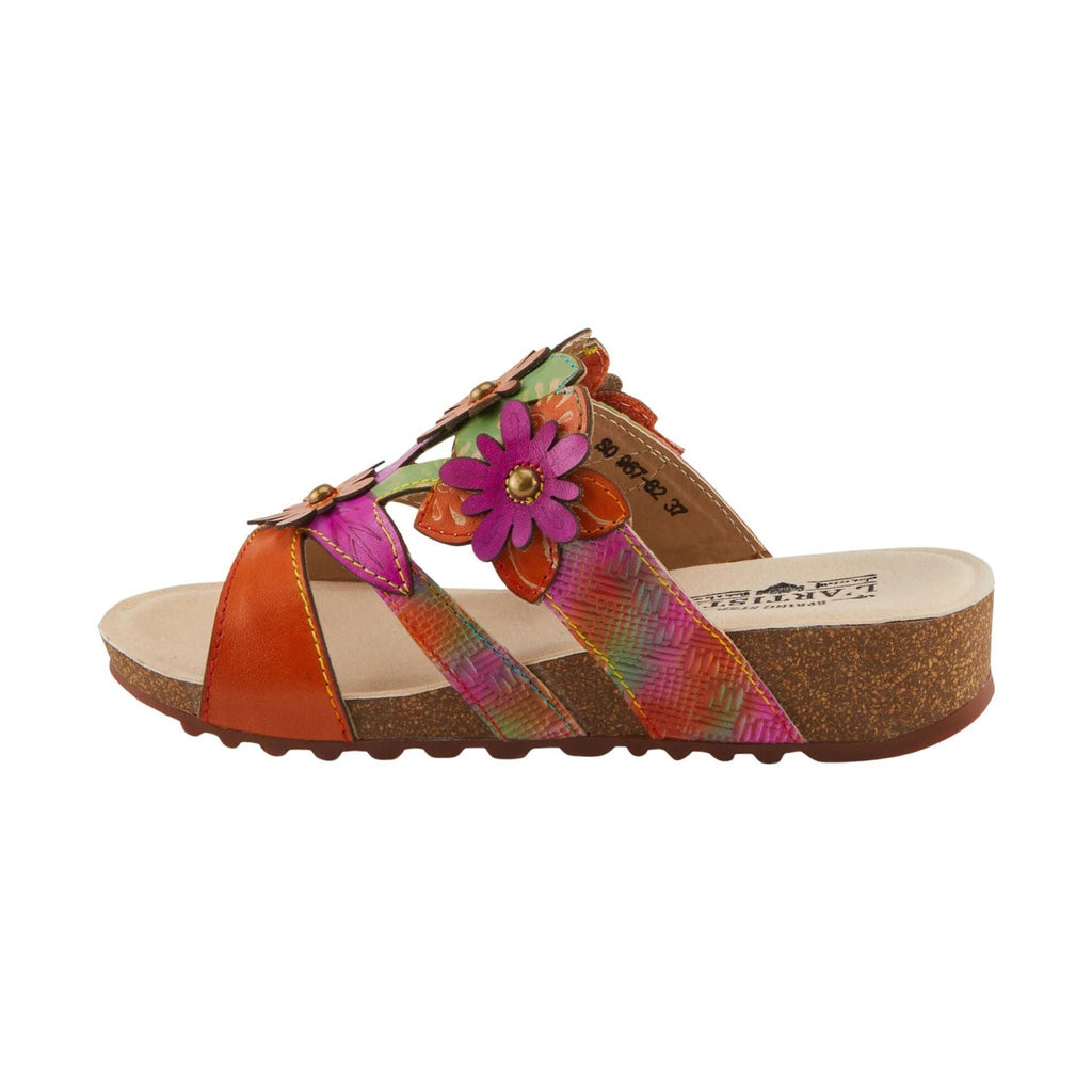 Spring Step L'artiste Women's Lavonda Sandals - Orange Multi - Lenny's Shoe & Apparel