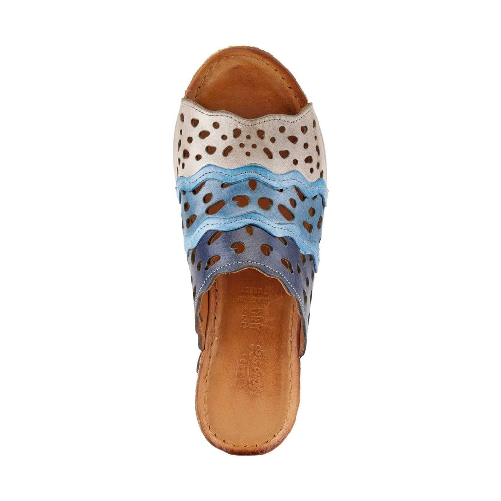 Spring Step Women's Footy Sandals - Blue Multi - Lenny's Shoe & Apparel