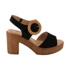 Spring Step Women's Gamona Sandals - Black Suede - Lenny's Shoe & Apparel