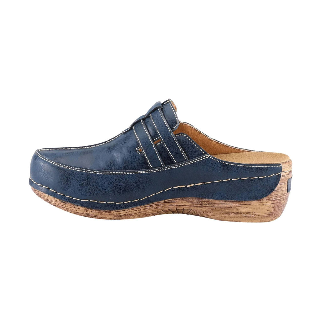 Spring Step Women's Happy Clogs - Navy - Lenny's Shoe & Apparel