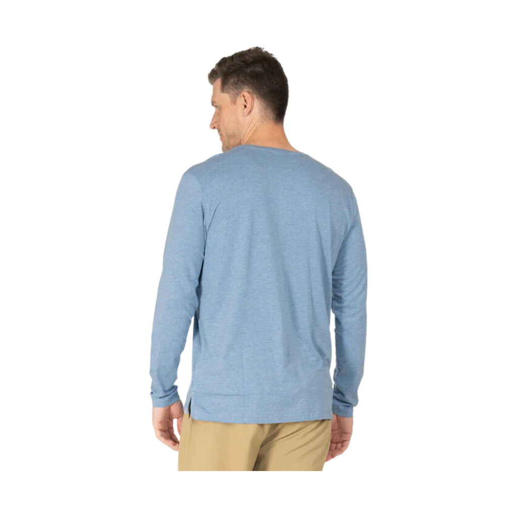 Tasc Men's Everywear Long Sleeve Henley - Chambray Heather - Lenny's Shoe & Apparel