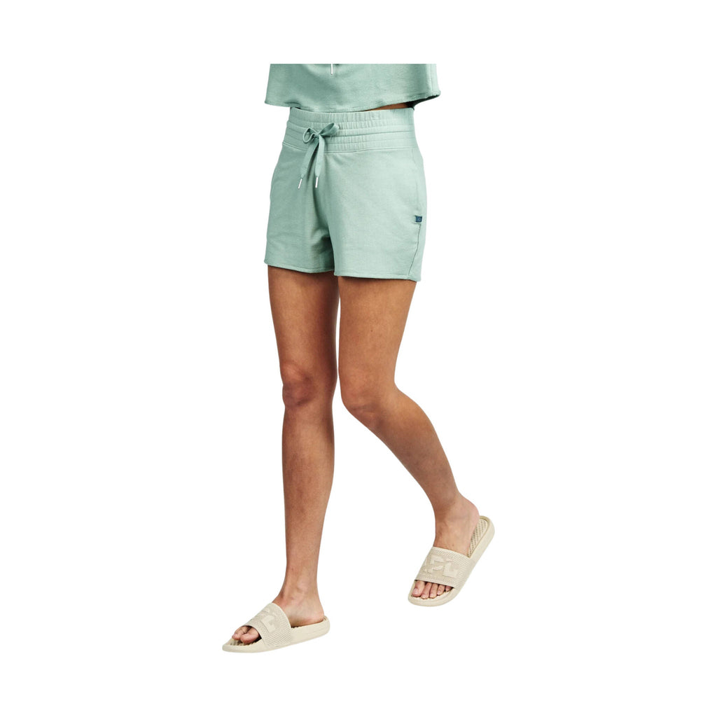 Tasc Women's Varsity French Terry Short - Sage - Lenny's Shoe & Apparel