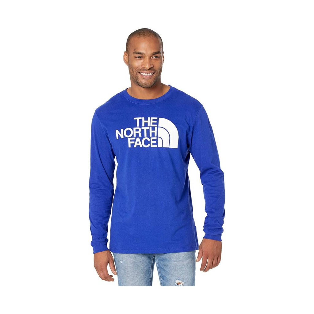 The North Face Men's Long Sleeve Half Dome Tee - Lapis Blue/TNF White - Lenny's Shoe & Apparel