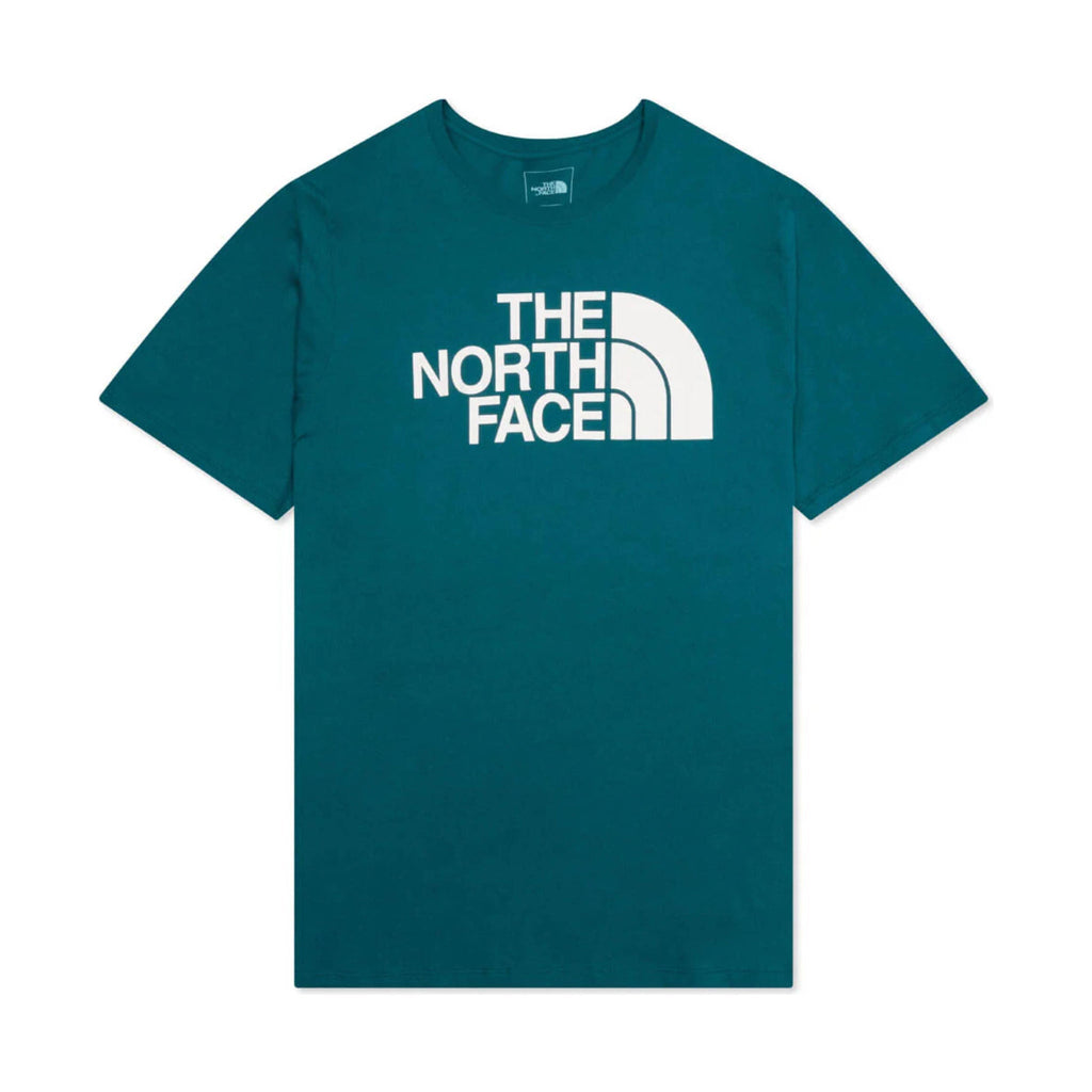 The North Face Men's Short Sleeve Half Dome Tee - Blue Coral/Gardenia White - Lenny's Shoe & Apparel