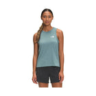 The North Face Women's Simple Logo Tank - Goblin Blue Heather - Lenny's Shoe & Apparel