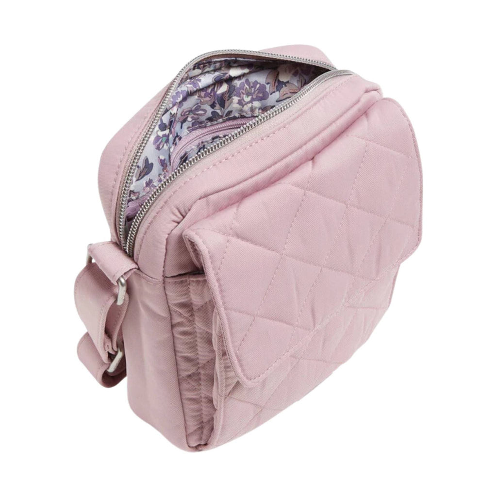 Vera Bradley Small Crossbody Bag In Performance Twill - Hydrangea Pink - Lenny's Shoe & Apparel