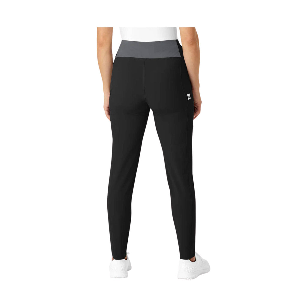 WonderWink Renew Women's High Waist Pant Power Scrub Pant - Black - Lenny's Shoe & Apparel