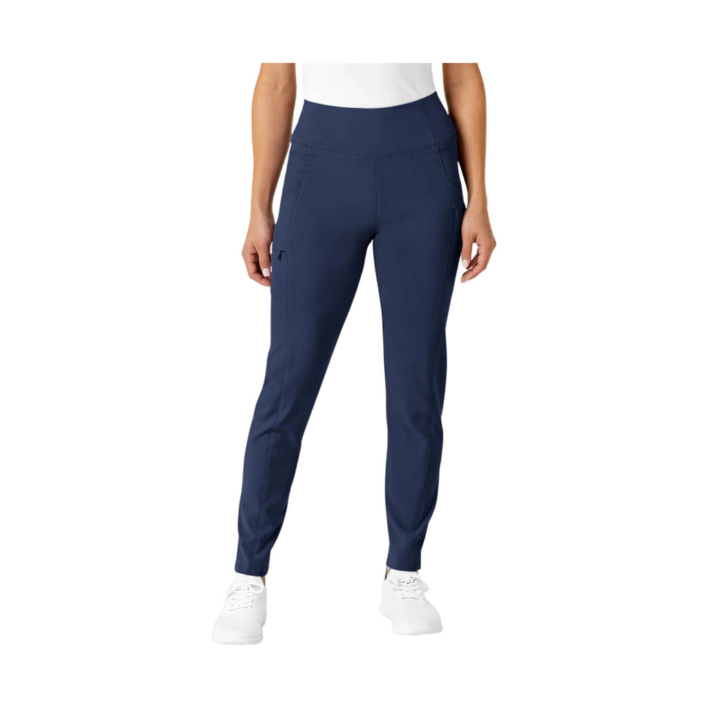 WonderWink Renew Women's High Waist Pant Power Scrub Pant - Navy - Lenny's Shoe & Apparel