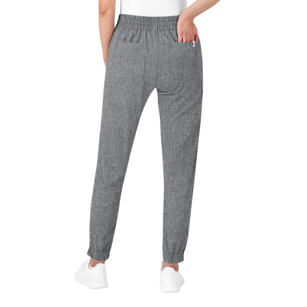 WonderWink Women's Jogger Scrub Pant - Grey Heather - Lenny's Shoe & Apparel