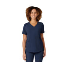 WonderWink Women's Renew V Neck Scrub Top - Navy - Lenny's Shoe & Apparel