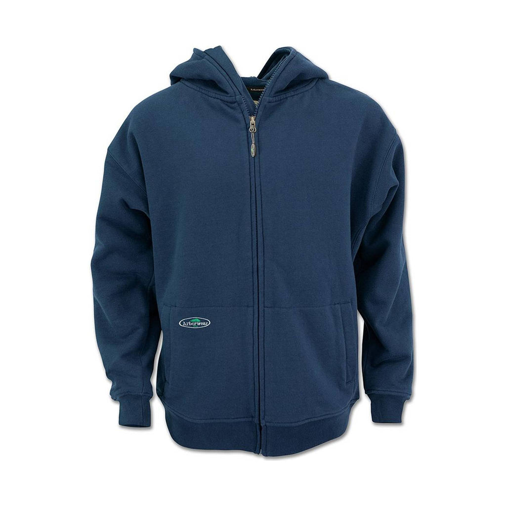 Arborwear Men`s Double Thick Full Zip Sweatshirt - Navy - Lenny's Shoe & Apparel