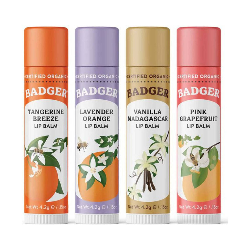 Badger Classic Lip Balm 4-Pack - Yellow Box - Lenny's Shoe & Apparel