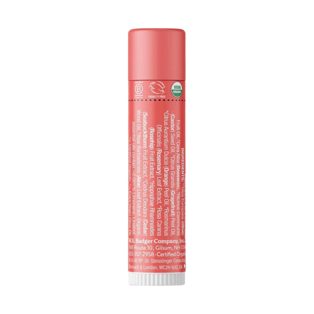 Badger Classic Organic Lip Balm - Pink Grapefruit - Lenny's Shoe & Apparel