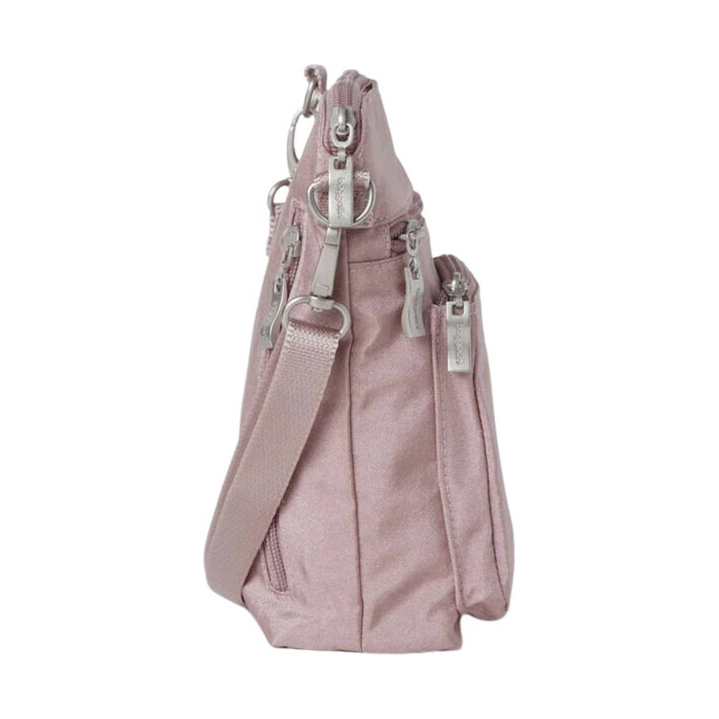 Baggallini Women's Modern Pocket CrossBody - Blush Shimmer - Lenny's Shoe & Apparel