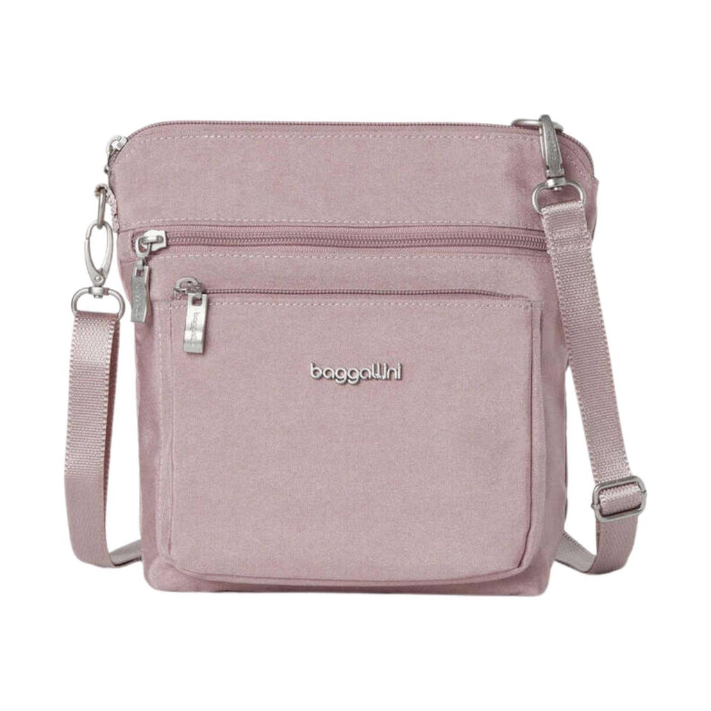 Baggallini Women's Modern Pocket CrossBody - Blush Shimmer - Lenny's Shoe & Apparel