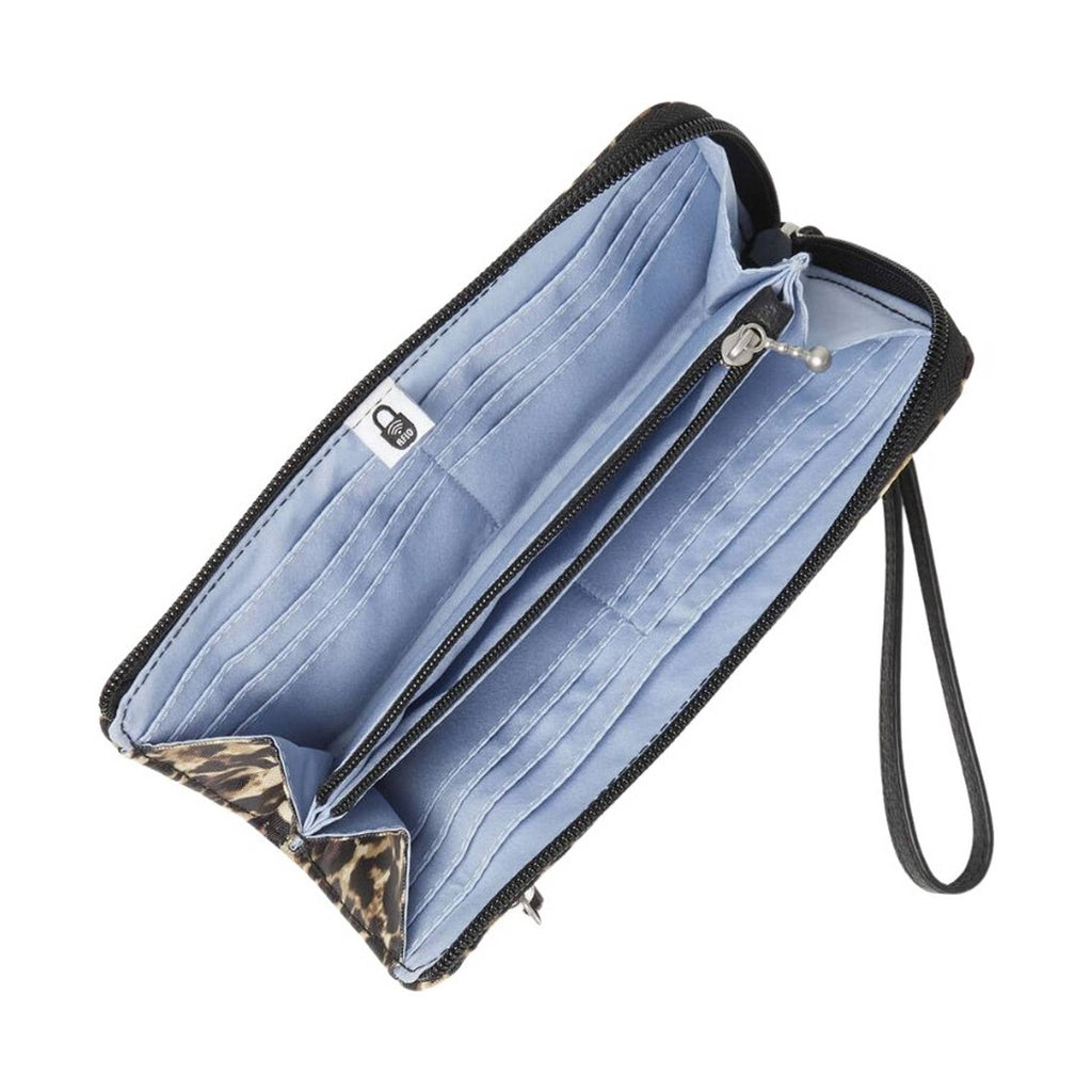 Baggallini Zip Around RFID Wallet - Wild Cheetah - Lenny's Shoe & Apparel