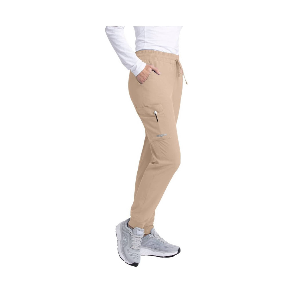 Barco Women's Theory Jogger Scrub Pant - New Khaki - Lenny's Shoe & Apparel