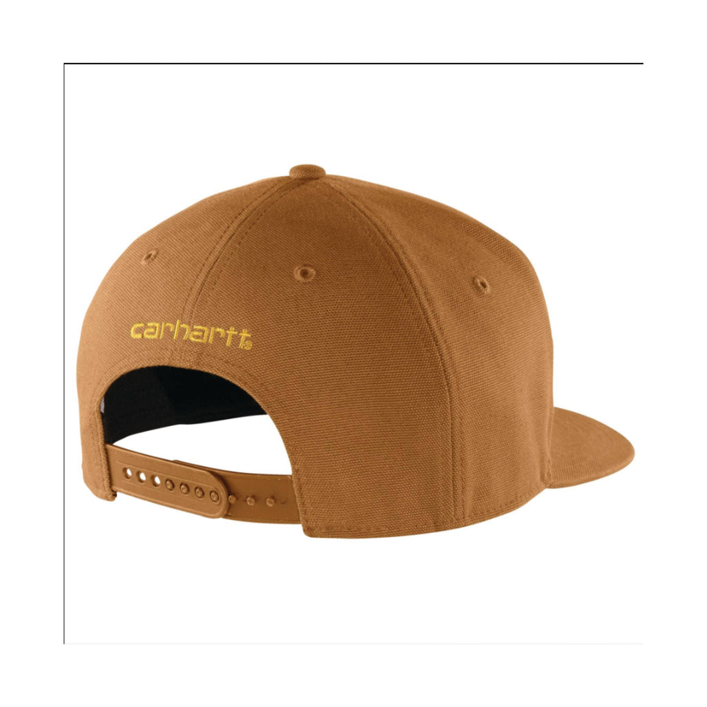 Carhartt Firm Duck Flat Brim Cap - Carhartt Brown - Lenny's Shoe & Apparel