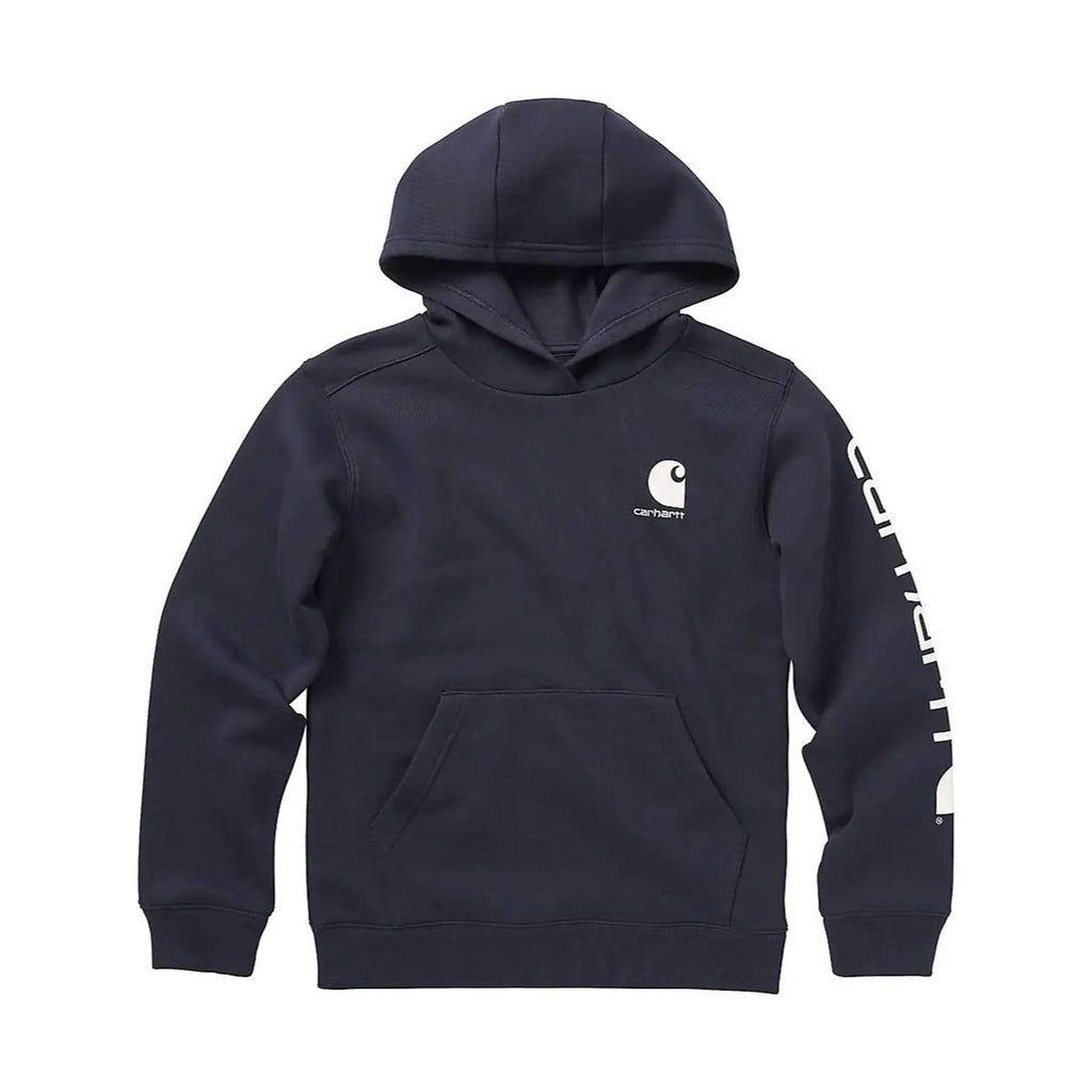 Carhartt Kids' Long-Sleeve Graphic Sweatshirt - Navy S-XL - Lenny's Shoe & Apparel