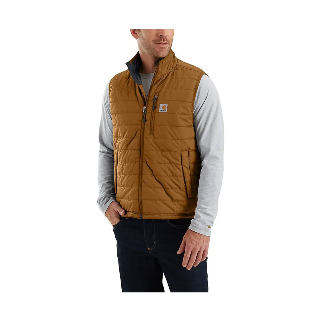 Carhartt Men's Rain Defender Relaxed Fit Lightweight Insulated Vest - Carhartt Brown - Lenny's Shoe & Apparel