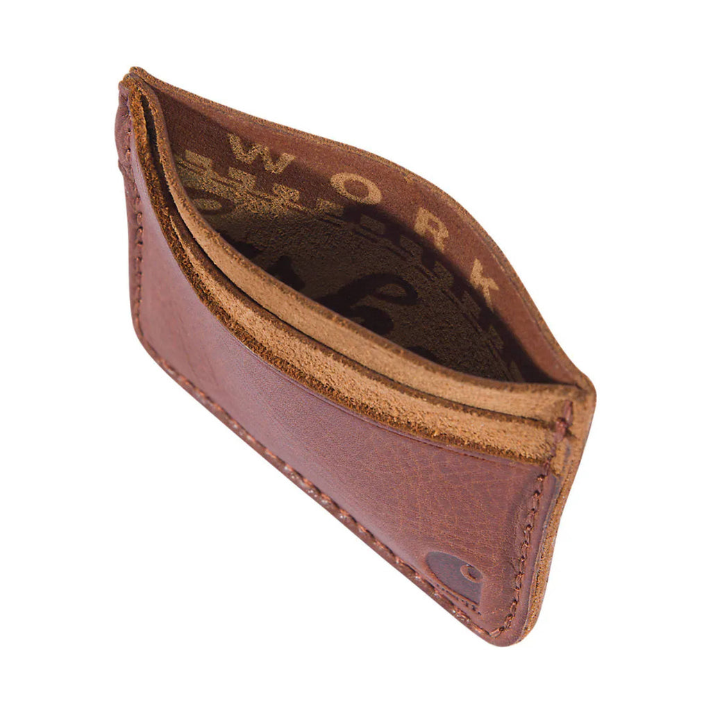 Carhartt Patina Leather Front Pocket Wallet - Oiled Walnut - Lenny's Shoe & Apparel