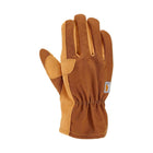 Carhartt Women's Duck Synthetic Leather Open Cuff Gloves - Brown - Lenny's Shoe & Apparel