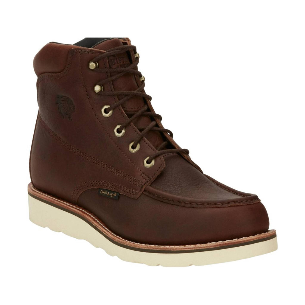 Chippewa Men's 6in Edge Walker Waterproof Soft Toe Boots - Brown - Lenny's Shoe & Apparel