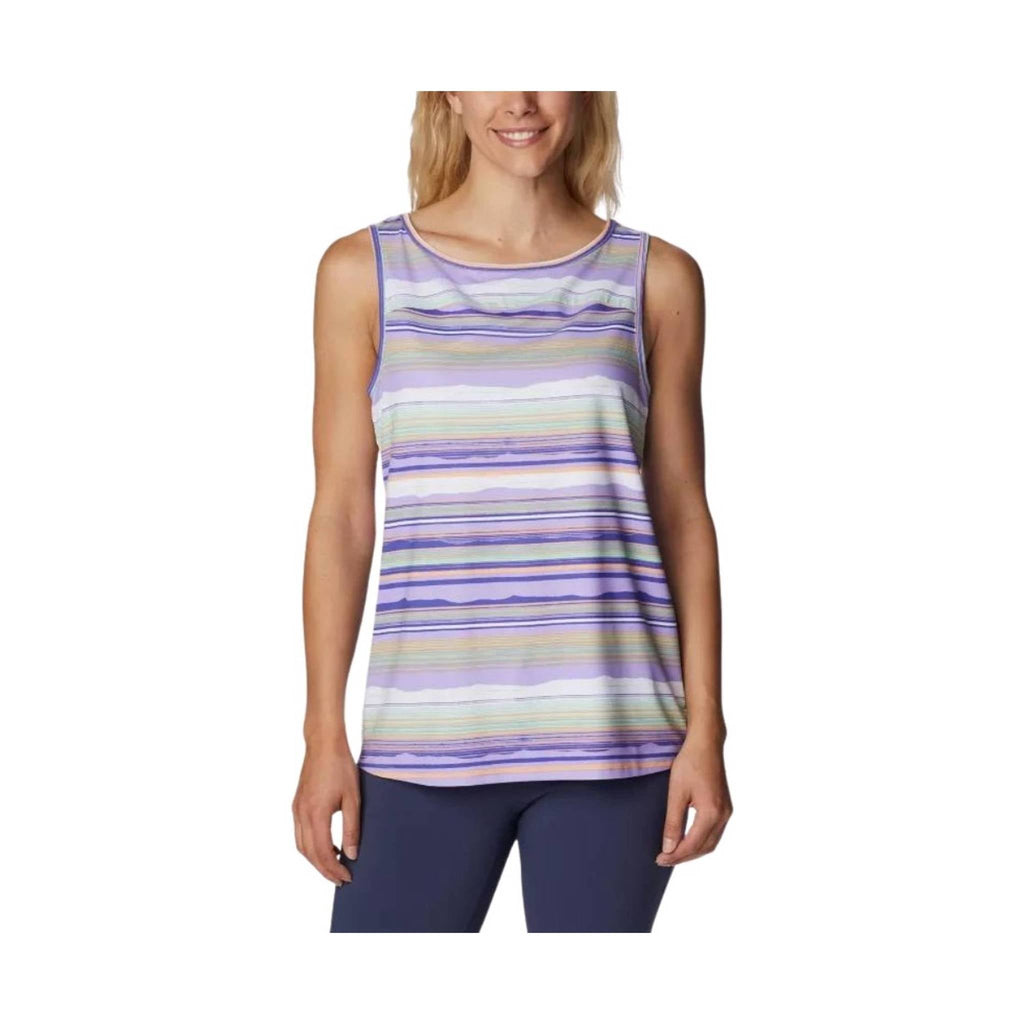 Columbia Women's Chill River Tank - Frosted Purple/ Pop Flora Tonal - Lenny's Shoe & Apparel