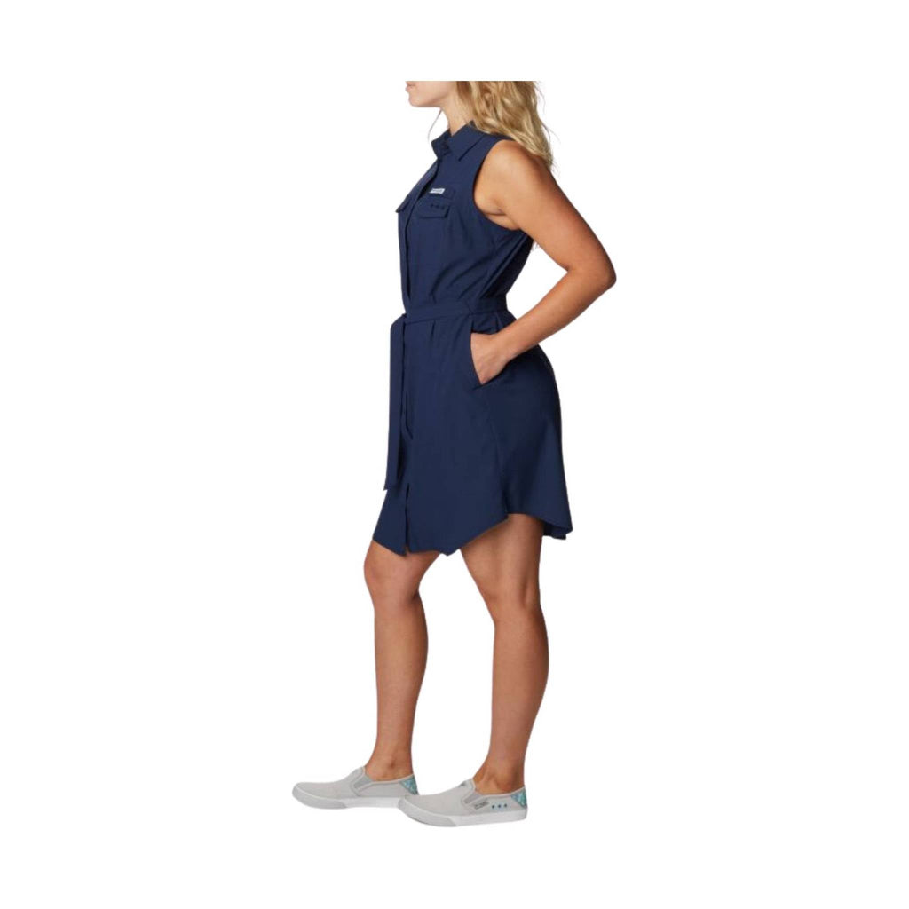 Columbia Women's PFG Sun Drifter Woven Dress II - Collegiate Navy - Lenny's Shoe & Apparel