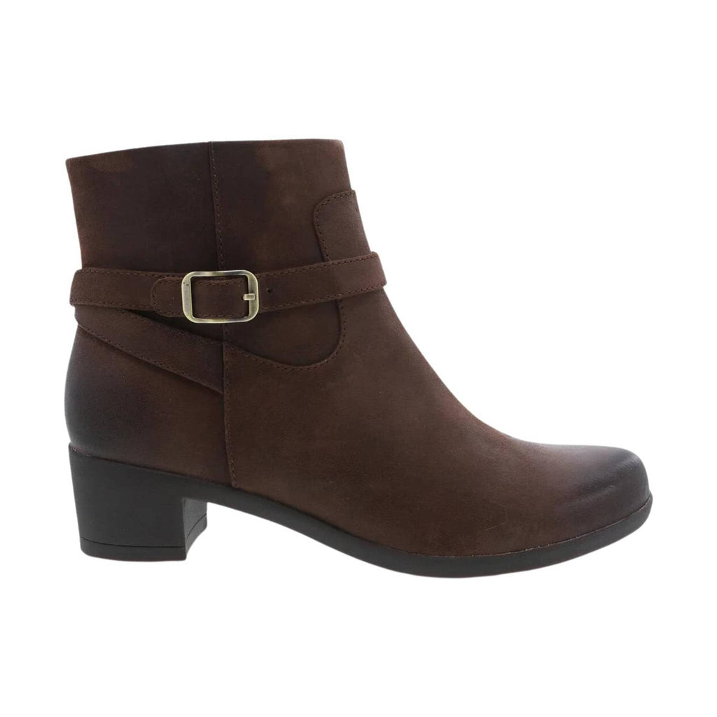 Dansko Women's Cagney Bootie - Brown Burnished Suede - Lenny's Shoe & Apparel