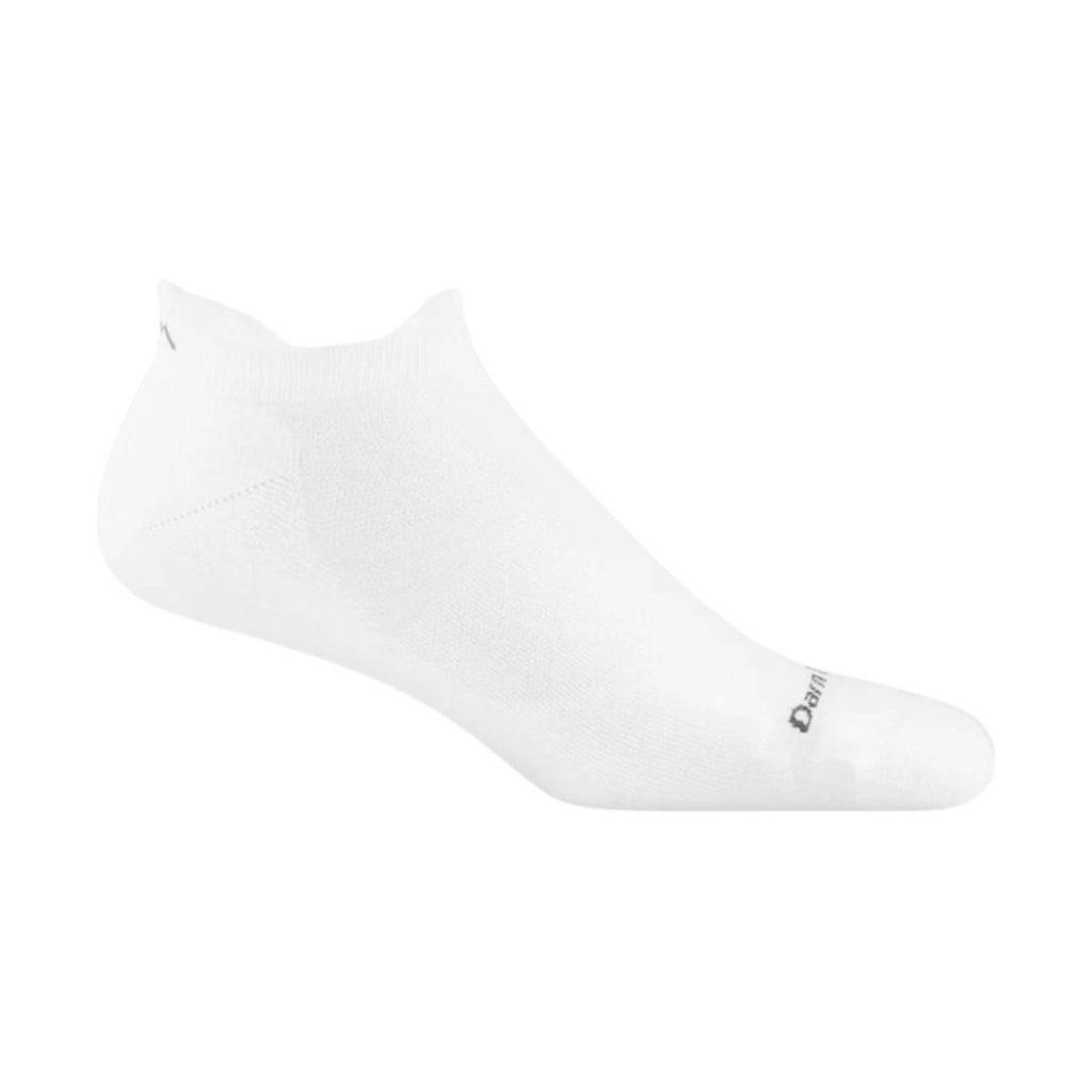 Darn Tough Vermont Men's Run No Show Tab Ultra Lightweight Running Sock - White - Lenny's Shoe & Apparel