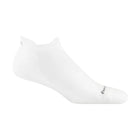 Darn Tough Vermont Men's Run No Show Tab Ultra Lightweight Running Sock - White - Lenny's Shoe & Apparel