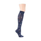 Dr. Motion Women's French Bulldog Knee-high Sock - Denim Heather - Lenny's Shoe & Apparel