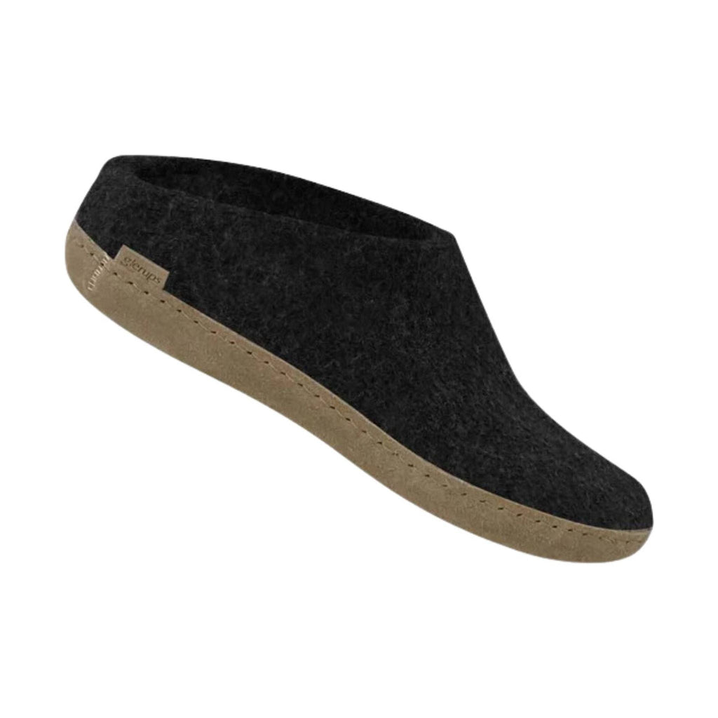 Glerups Slip On With Leather Sole Slipper - Charcoal - Lenny's Shoe & Apparel