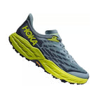 HOKA Men's Speedgoat 5 - Stone Blue/Dark Citron - Lenny's Shoe & Apparel