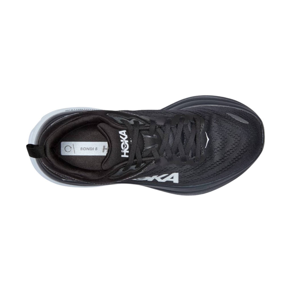 HOKA Women's Bondi 8 - Black/White - Lenny's Shoe & Apparel