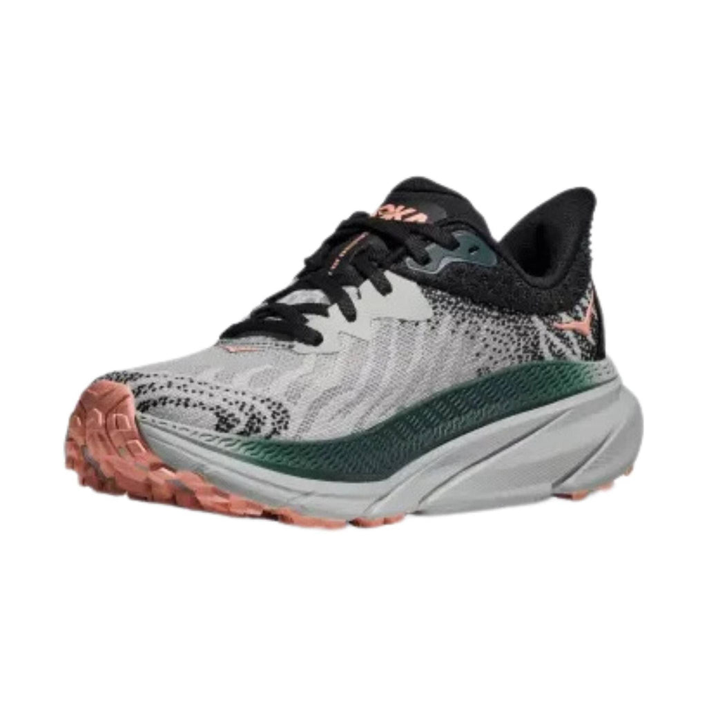 HOKA Women's Challenger 7 Trail Running Shoes - Harbor Mist/Spruce - Lenny's Shoe & Apparel