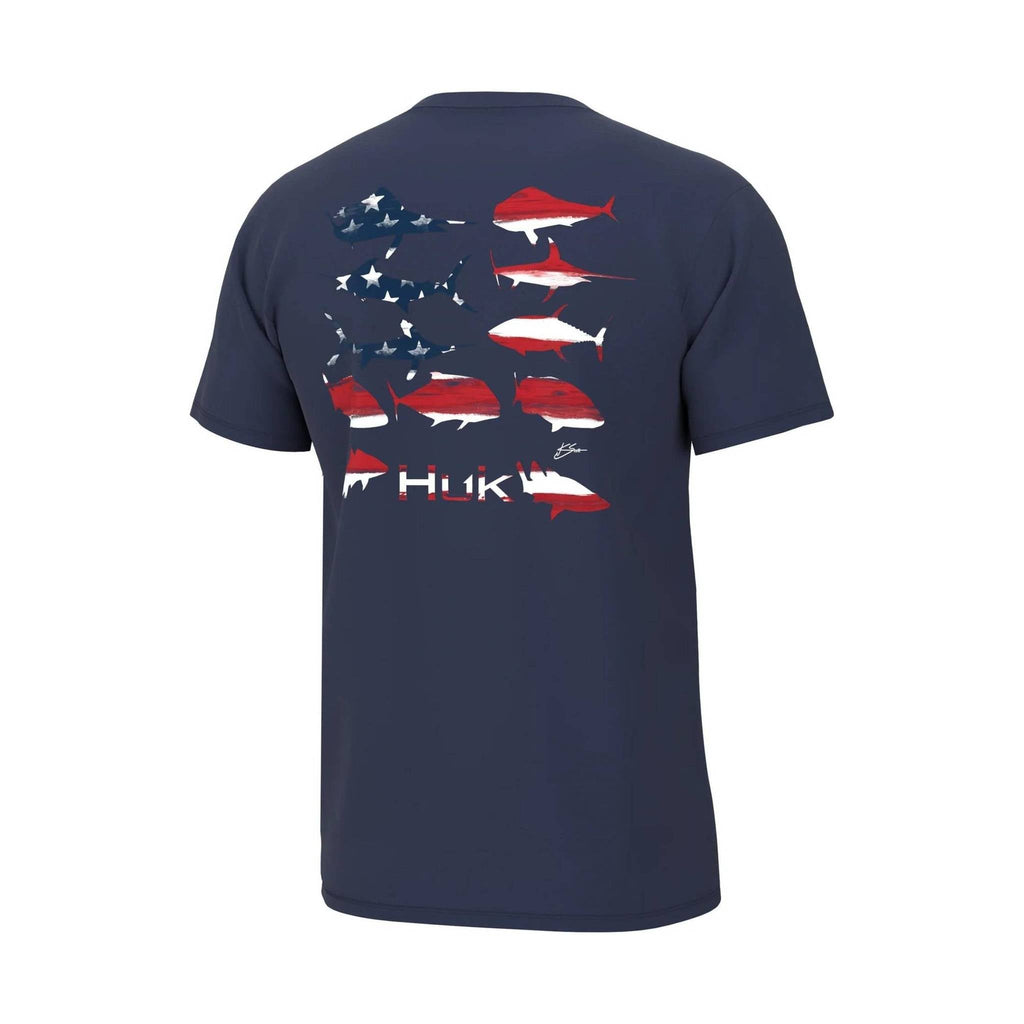 Huk Men's KC Flag Fish Tee - Navel Academy - Lenny's Shoe & Apparel