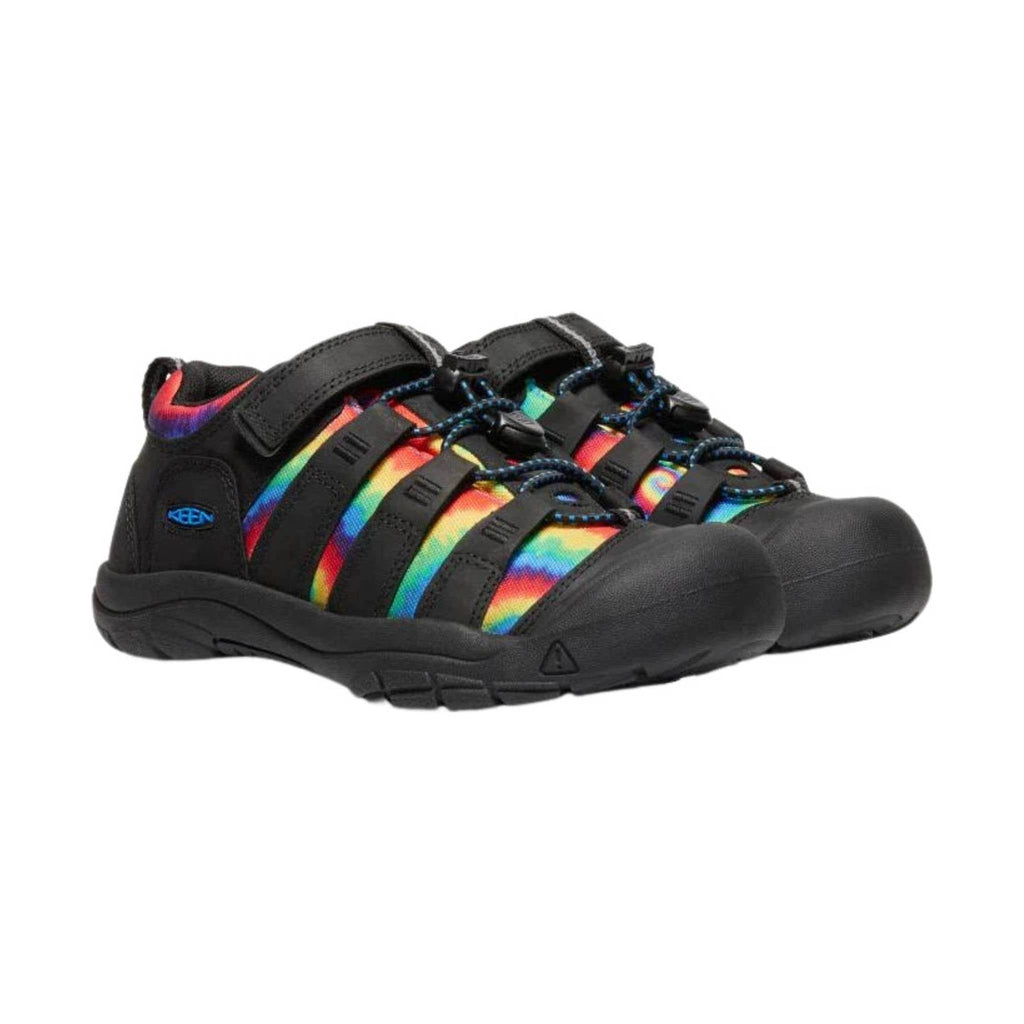 KEEN Big Kids' Newport Shoe - Black/Original Tie Dye - Lenny's Shoe & Apparel