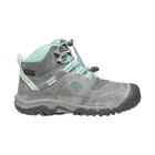 KEEN Big Kids' Ridge Flex Waterproof Mid Boot- Grey/Blue Tint - Lenny's Shoe & Apparel