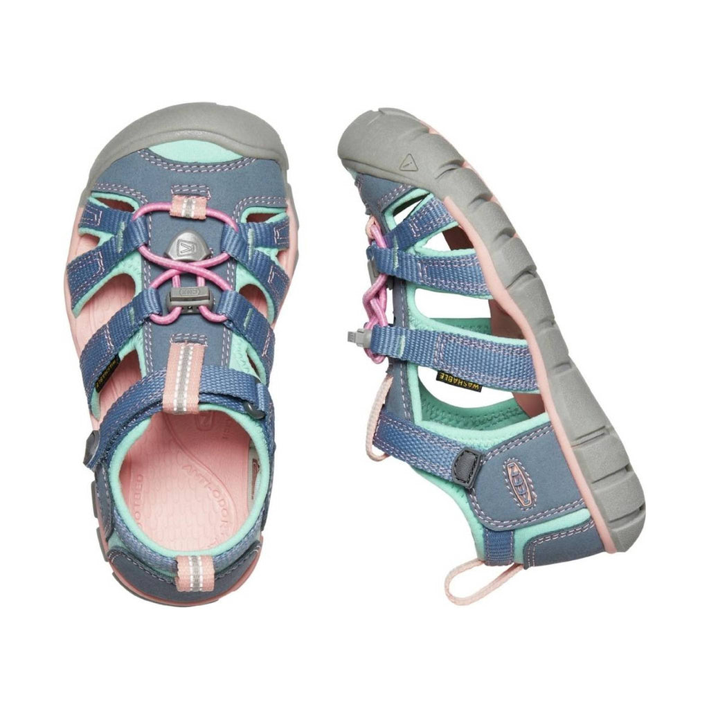 KEEN Little Kids' Seacamp II CNX - Flint Stone/Ocean Wave - Lenny's Shoe & Apparel