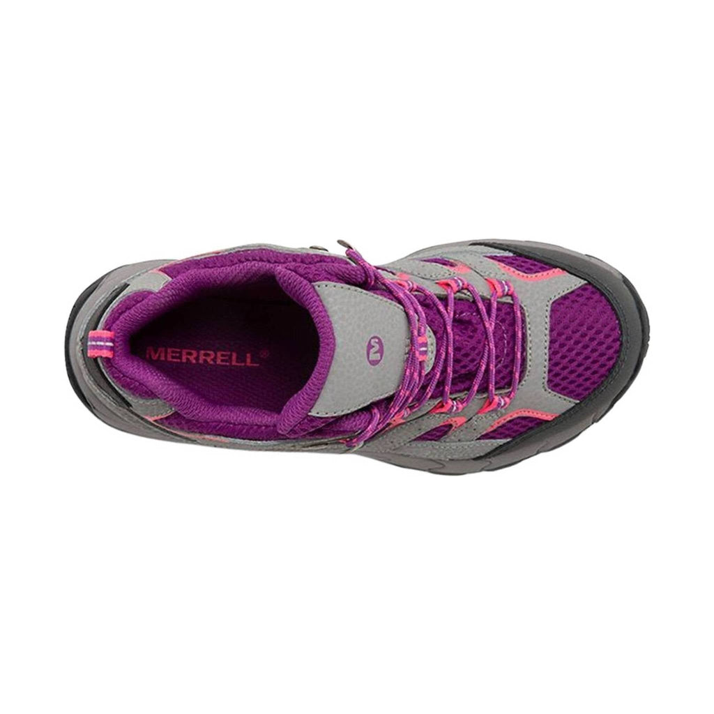 Merrell Kids' Moab 2 Mid Waterproof Boot - Paloma/Berry - Lenny's Shoe & Apparel