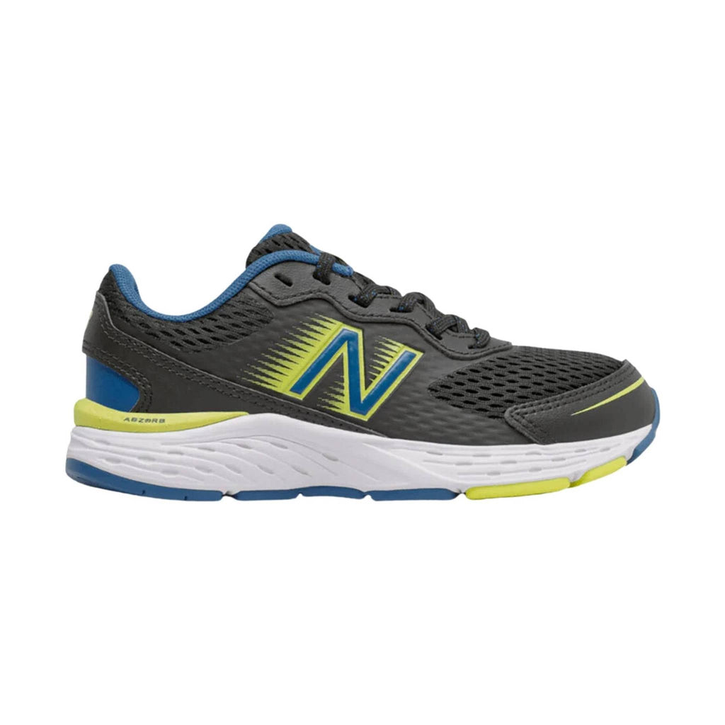 New Balance Kids' 680v6 - Black/Blue/Yellow - Lenny's Shoe & Apparel