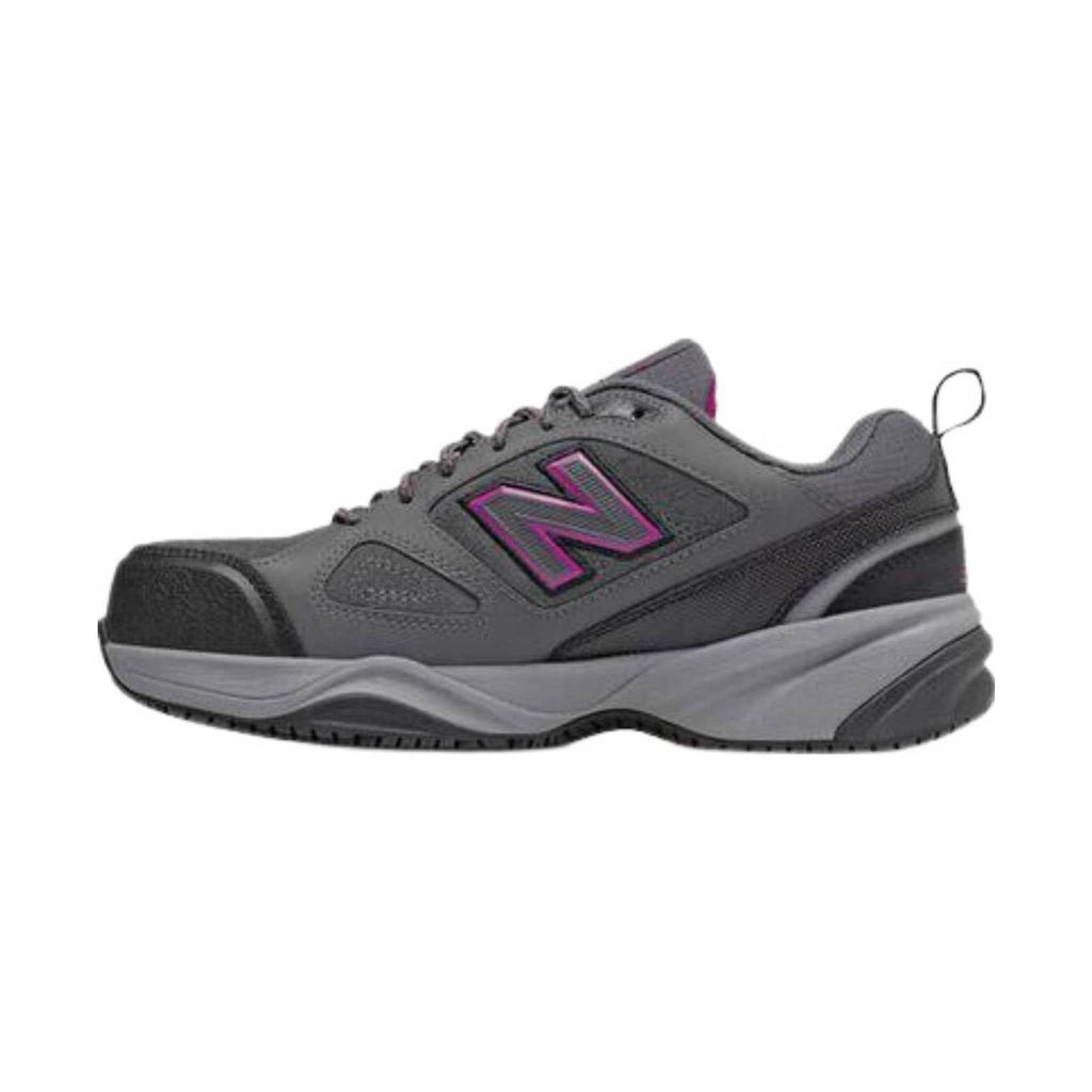 New Balance Women's 627V2 Steel Toe Shoe - Grey Suede - Lenny's Shoe & Apparel