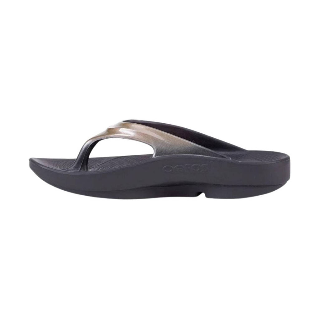 OOfos Women's OOlala Luxe Sandal - Latte - Lenny's Shoe & Apparel