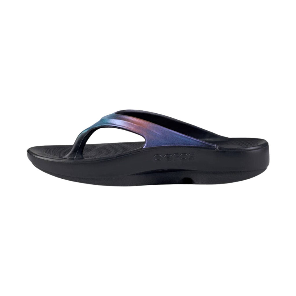 OOfos Women's OOlala Luxe Sandal - Midnight Spectre - Lenny's Shoe & Apparel