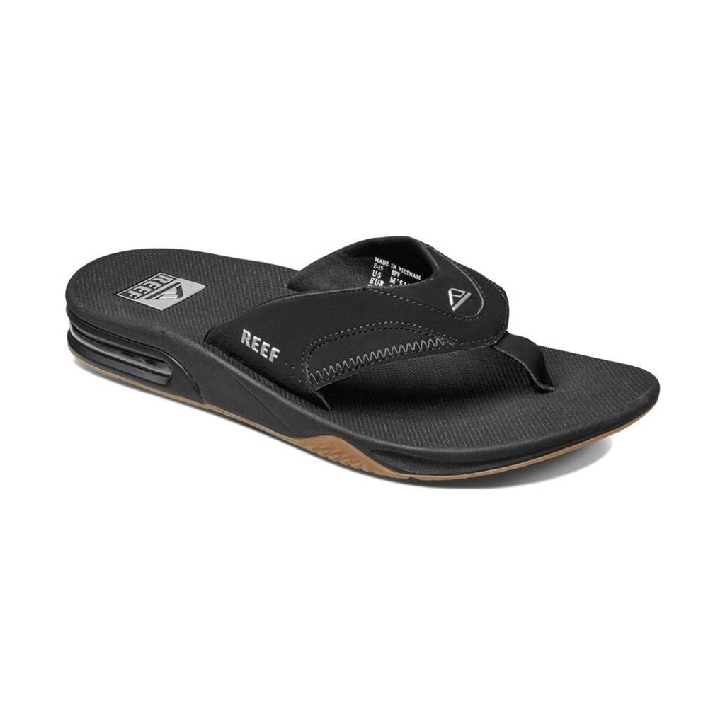 Reef Men's Fanning Flip Flop - Black - Lenny's Shoe & Apparel