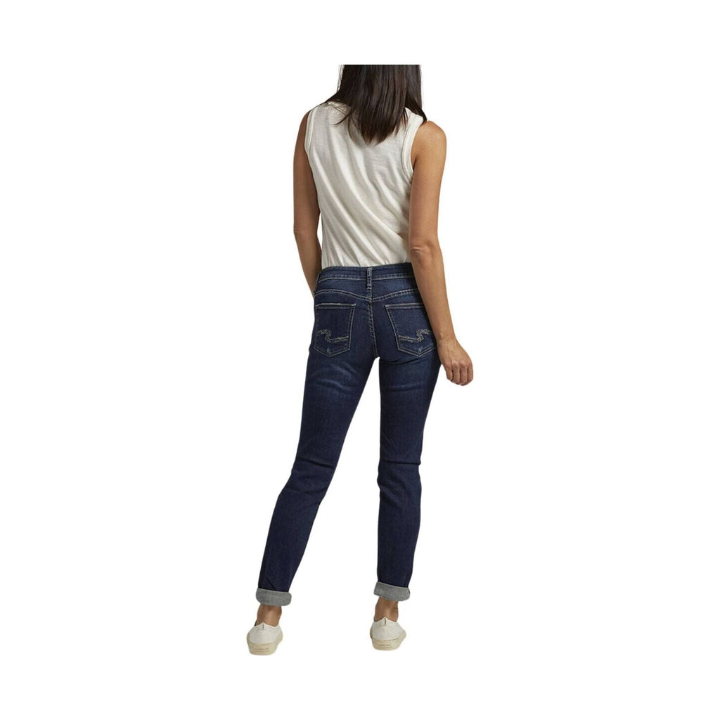 Silver Jeans Women's Boyfriend Mid Rise Slim Leg Jeans - Indigo - Lenny's Shoe & Apparel