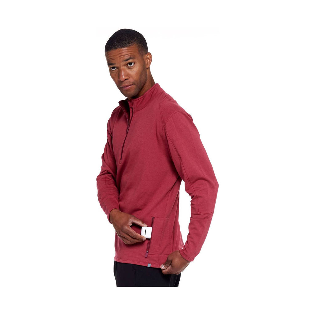 Tasc Men's Apex Fleece Qtr Zip - Redwood - Lenny's Shoe & Apparel