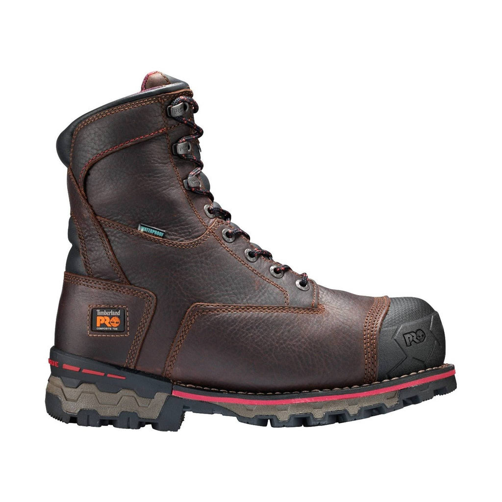 Timberland Pro Men's 8" Boondock Composite Toe Waterproof Work Boot - Brown - Lenny's Shoe & Apparel